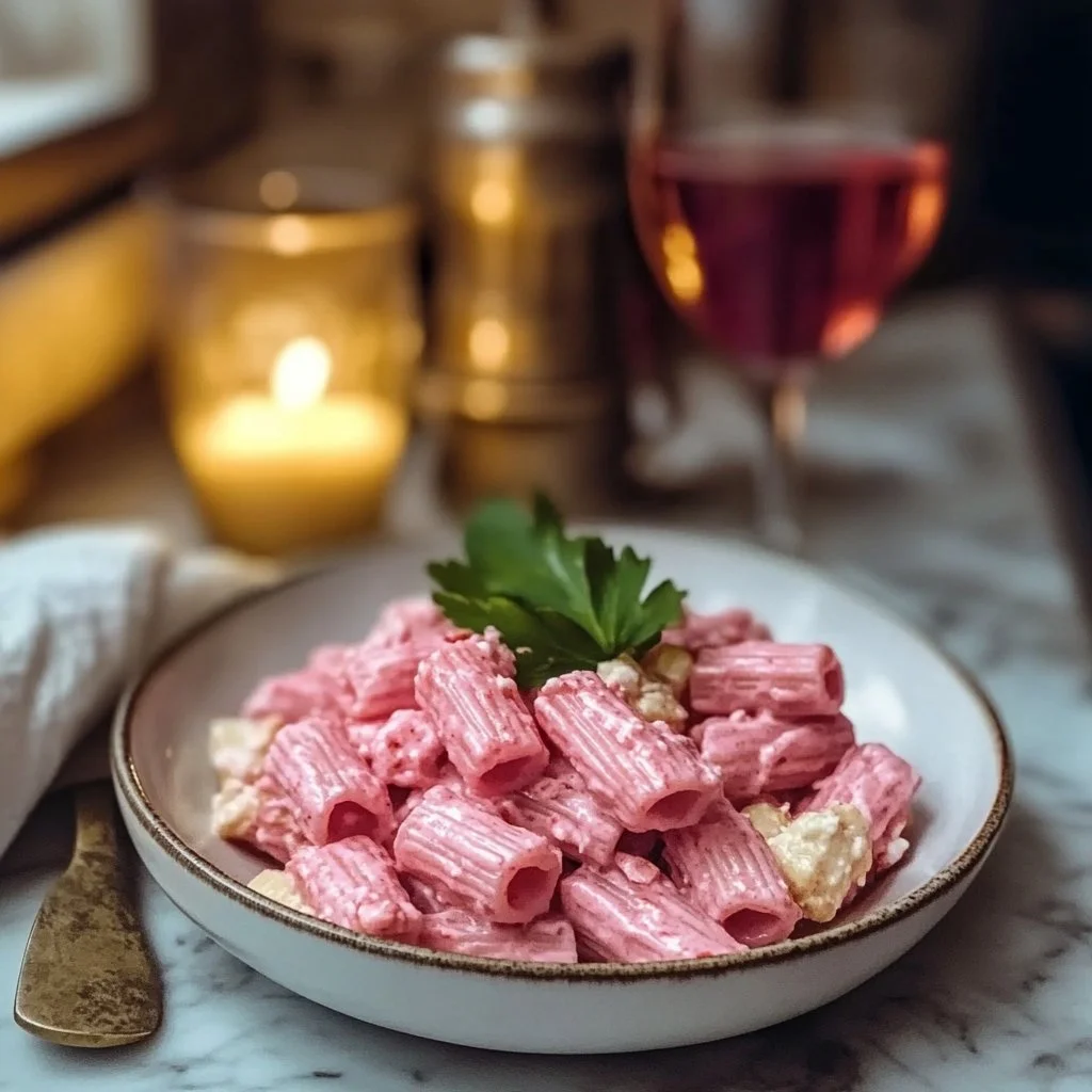 Quick Valentine's Day Pink Pasta