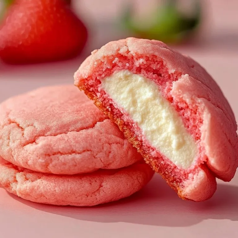 Delicious Strawberry Cheesecake Cookies on a plate