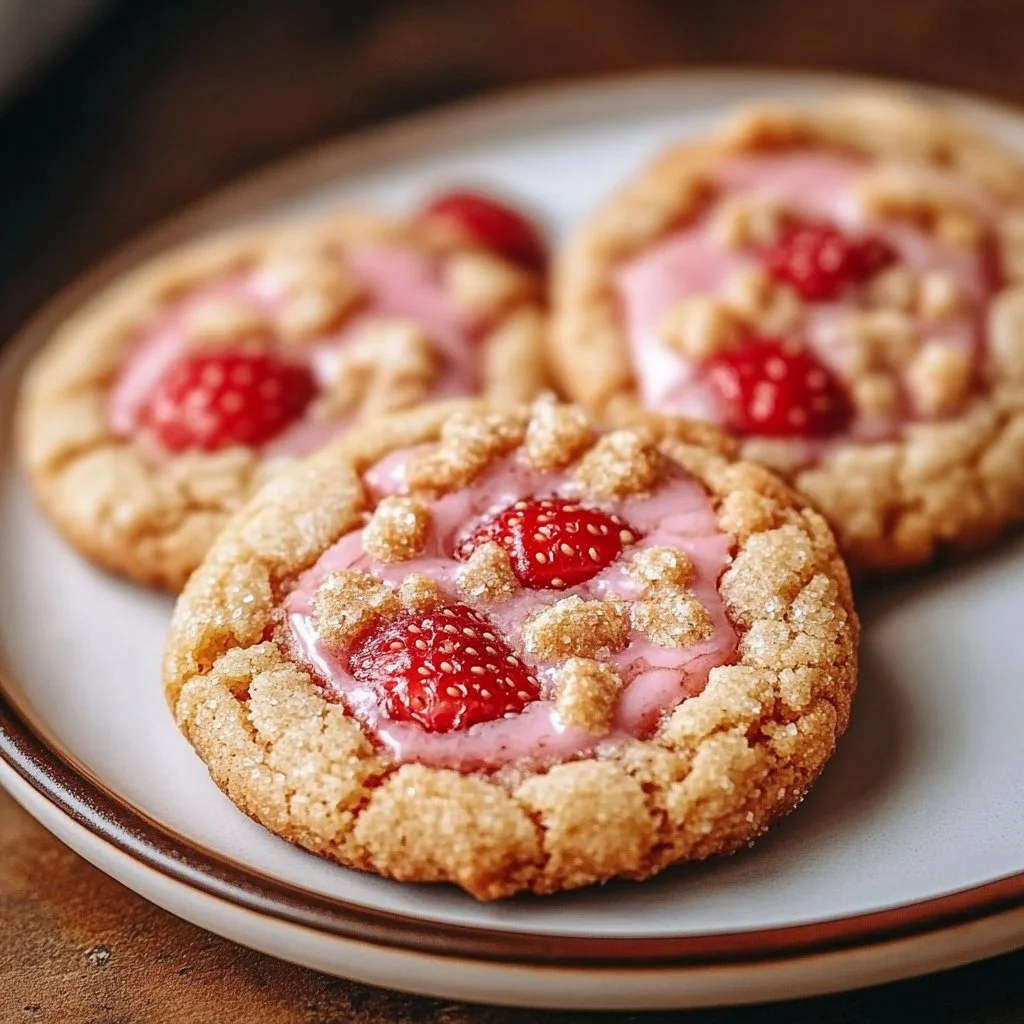 Strawberry Crunch Cookies