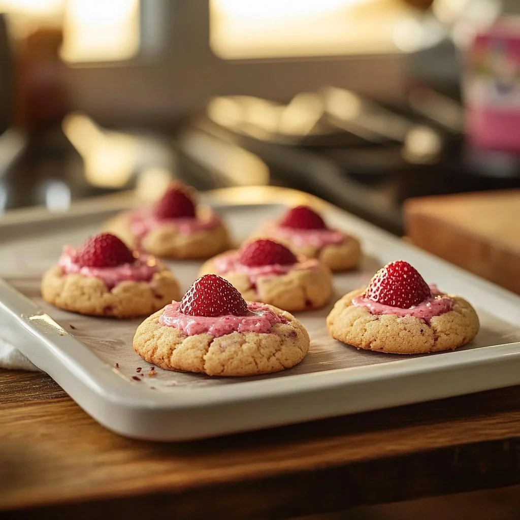Strawberry Kiss Cookies