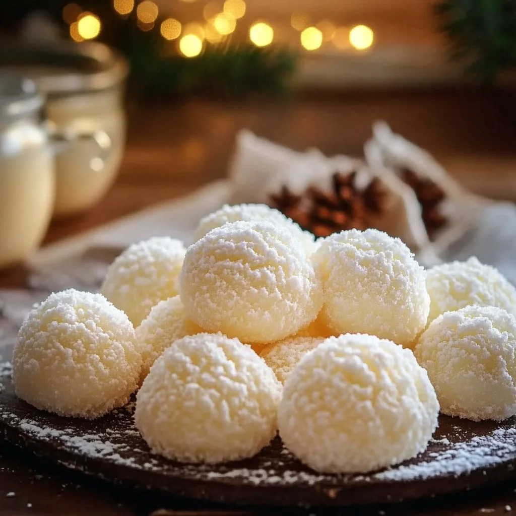 Sweetened Condensed Milk Snowballs