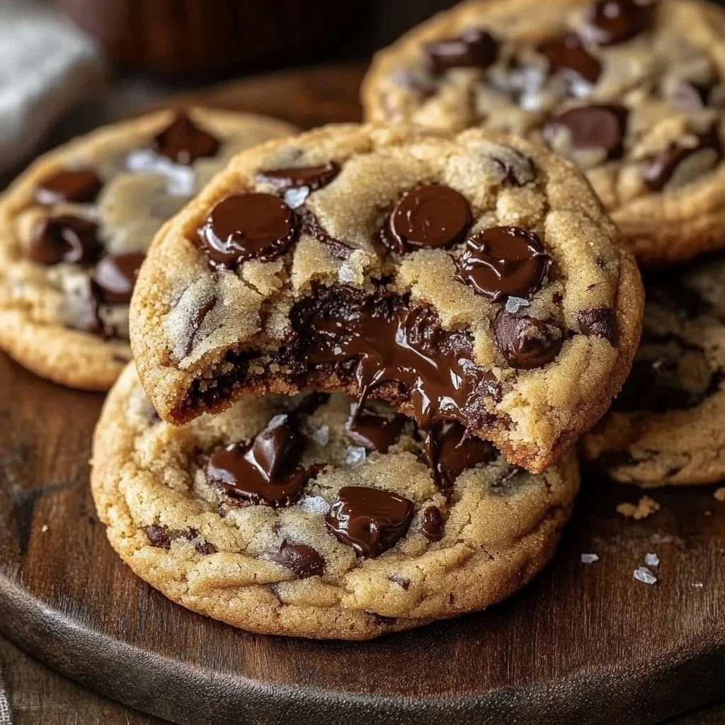 Ultra thick bakery style chocolate chip cookies, soft and chewy treats