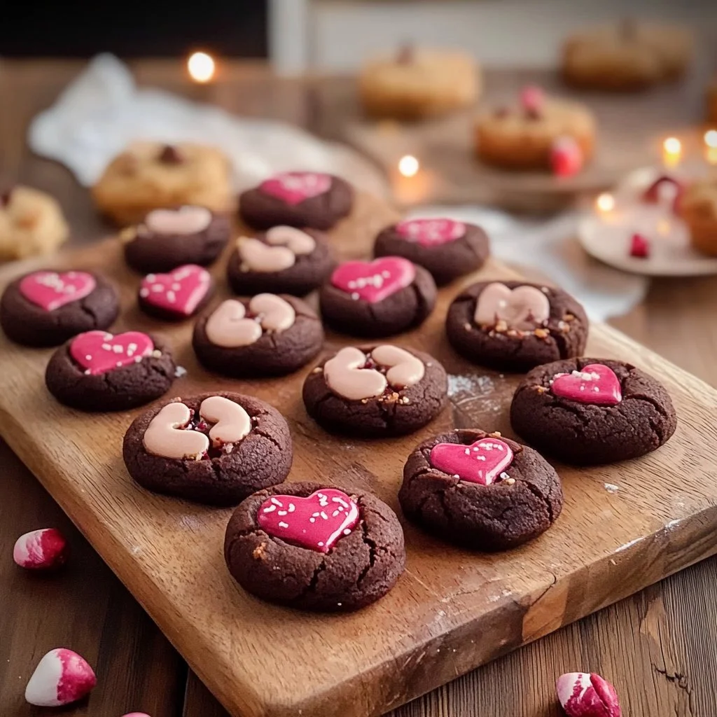 Valentine Ganache Cookies