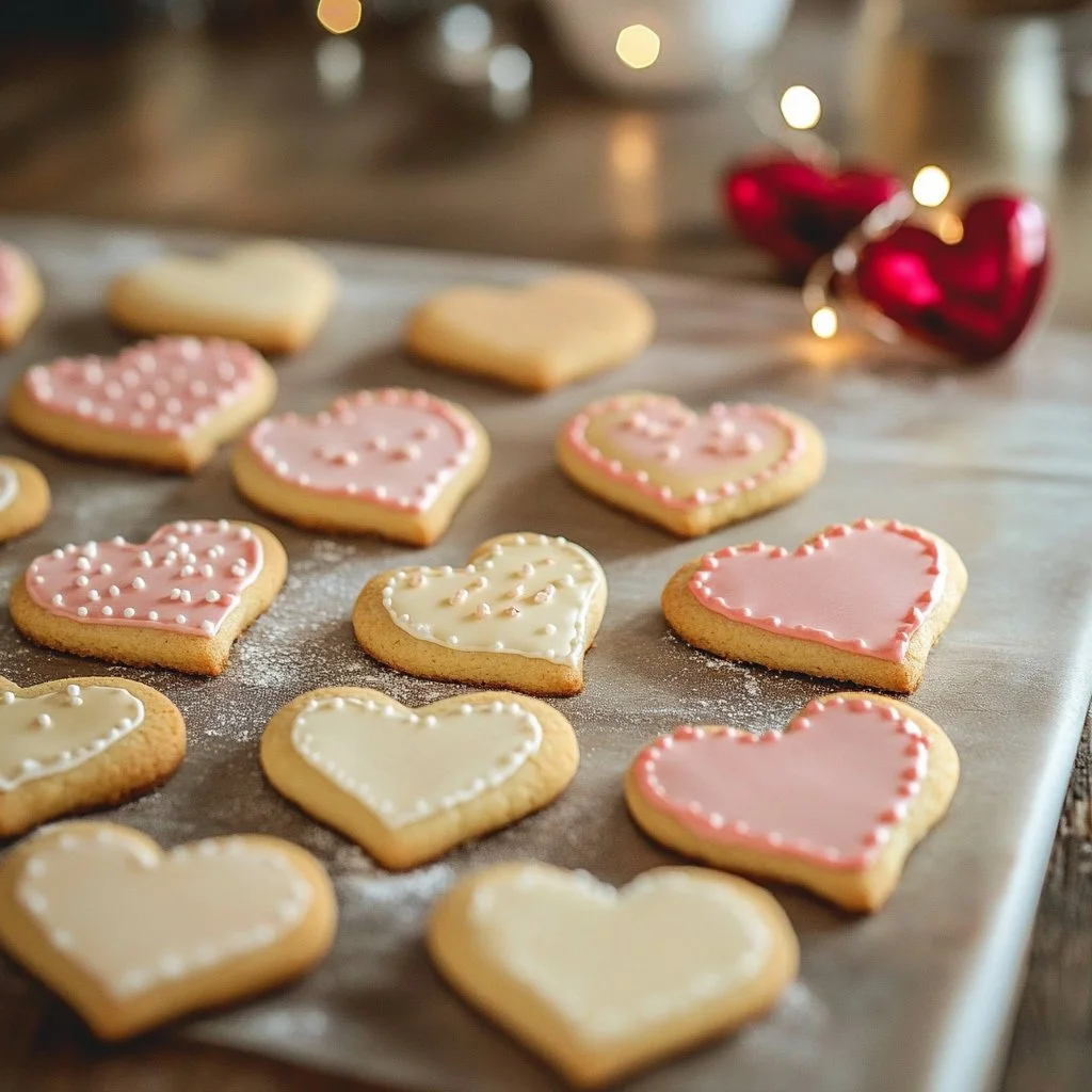 Valentine's Day Heart Cookies