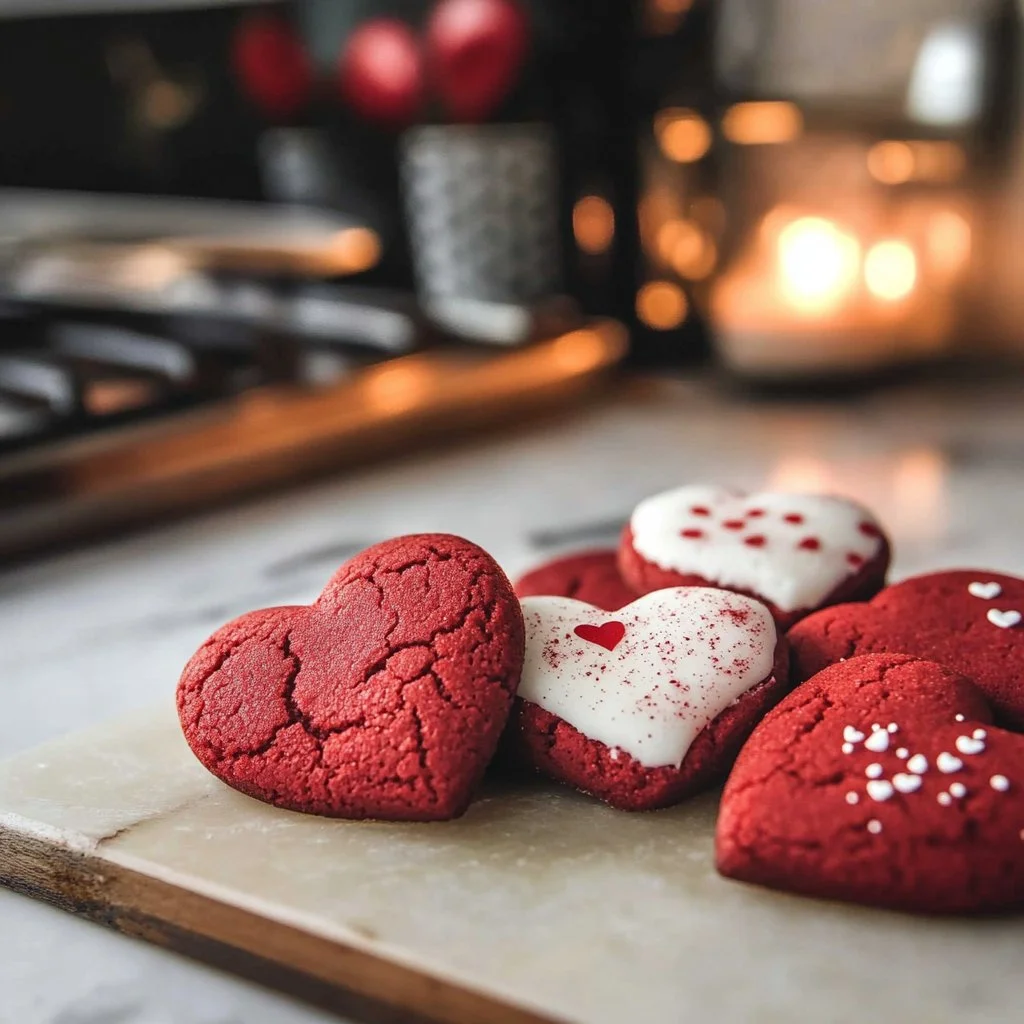 Valentine's Day Red Velvet Cookies