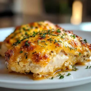 Delicious 4-Ingredient Ranch Chicken Bake served on a plate.