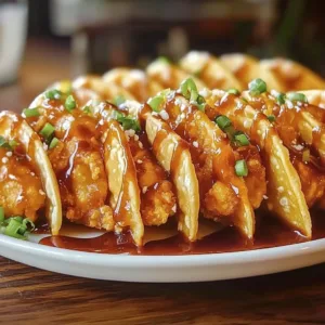 Delicious Chicken Wonton Tacos from Applebee's served with fresh ingredients.