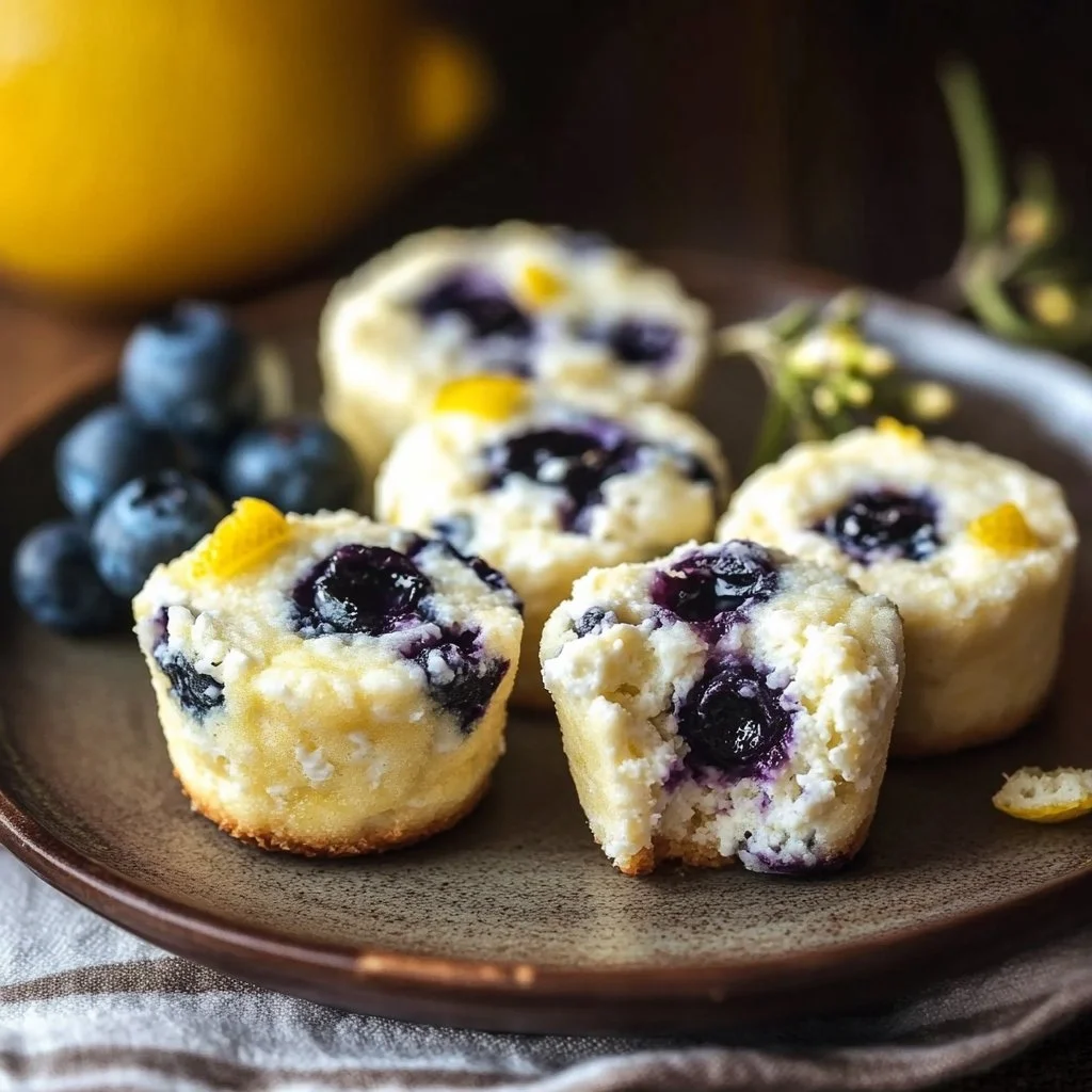Blueberry and Lemon Zest Cottage Cheese Bites