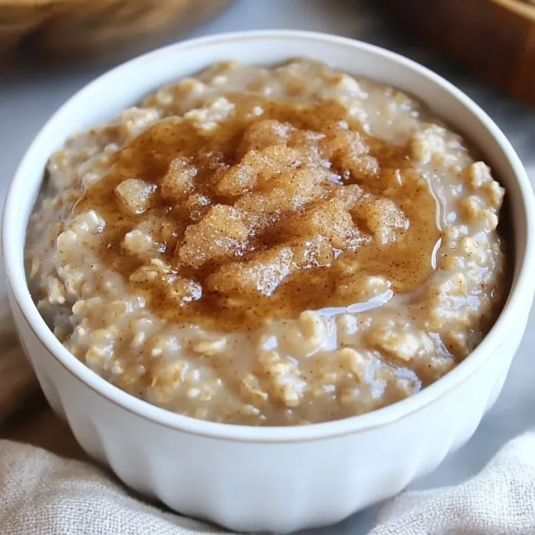 Bowl of brown sugar cinnamon oatmeal topped with slices of banana and nuts