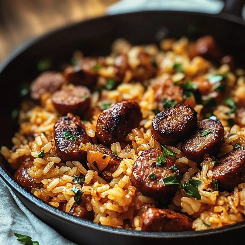 Cajun Sausage and Rice Skillet
