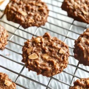 Chocolate and peanut butter keto no bake cookies recipe