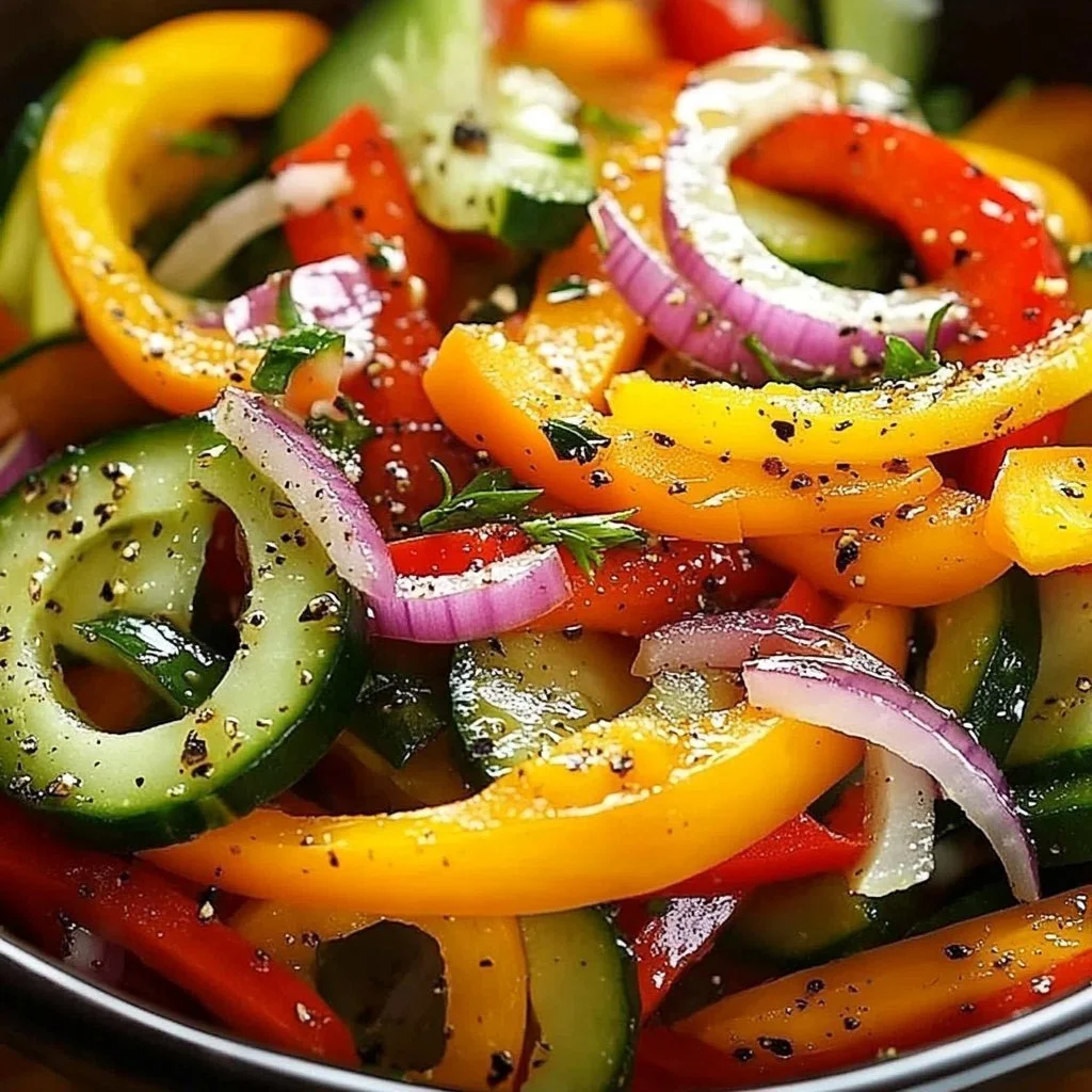 Cucumber Pepper Salad