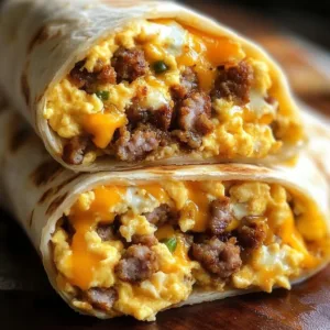 Delicious homemade freezer breakfast burritos ready to be warmed and enjoyed.