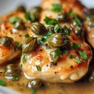 Gordon Ramsay's Chicken Piccata served with lemon and capers.