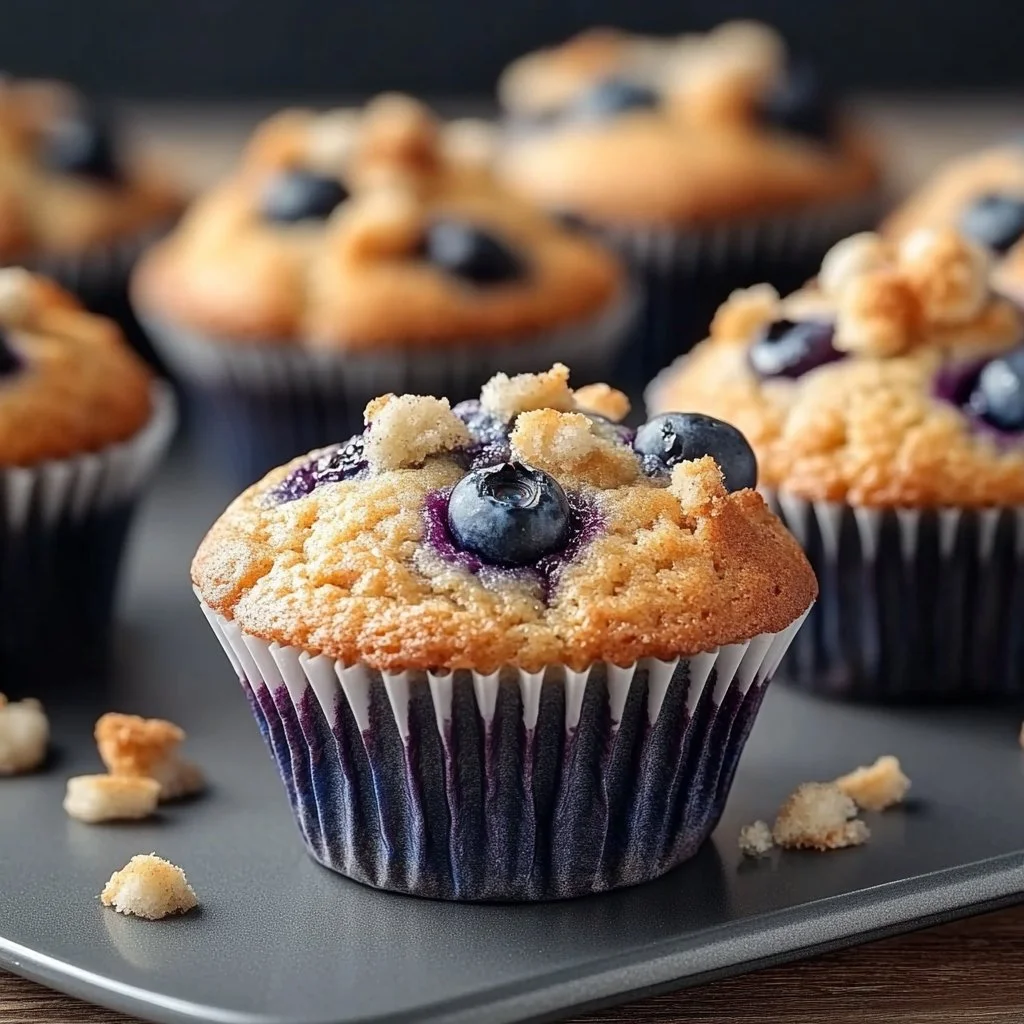 Hearty Blueberry Protein Muffins