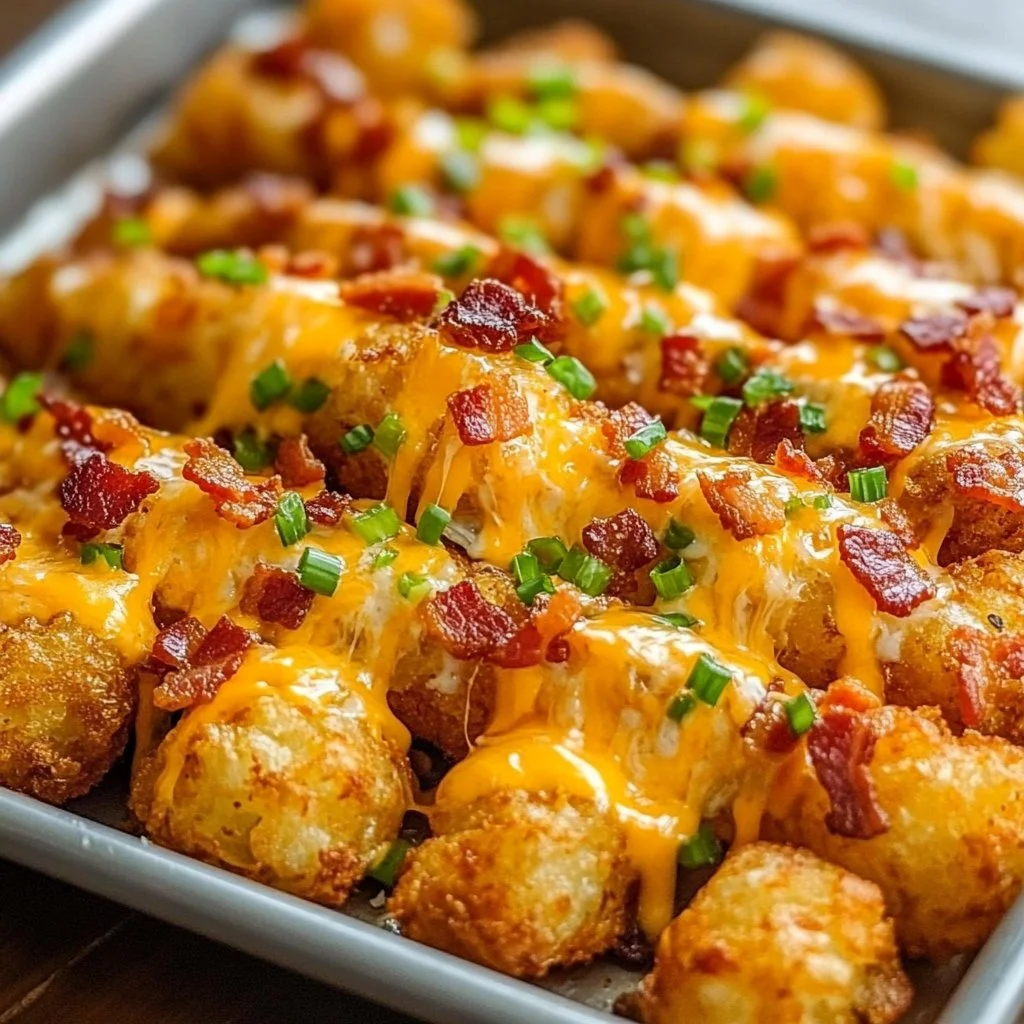 Loaded Tater Tot Skewers
