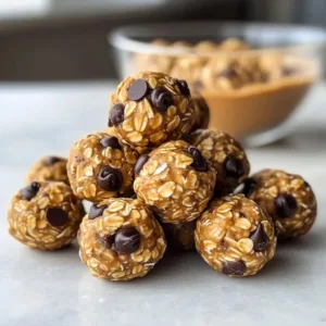 No-Bake Peanut Butter Energy Bites made with natural ingredients