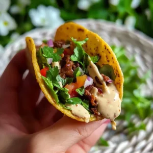 Delicious Speedy Smash Chicken Caesar Tacos served with fresh ingredients