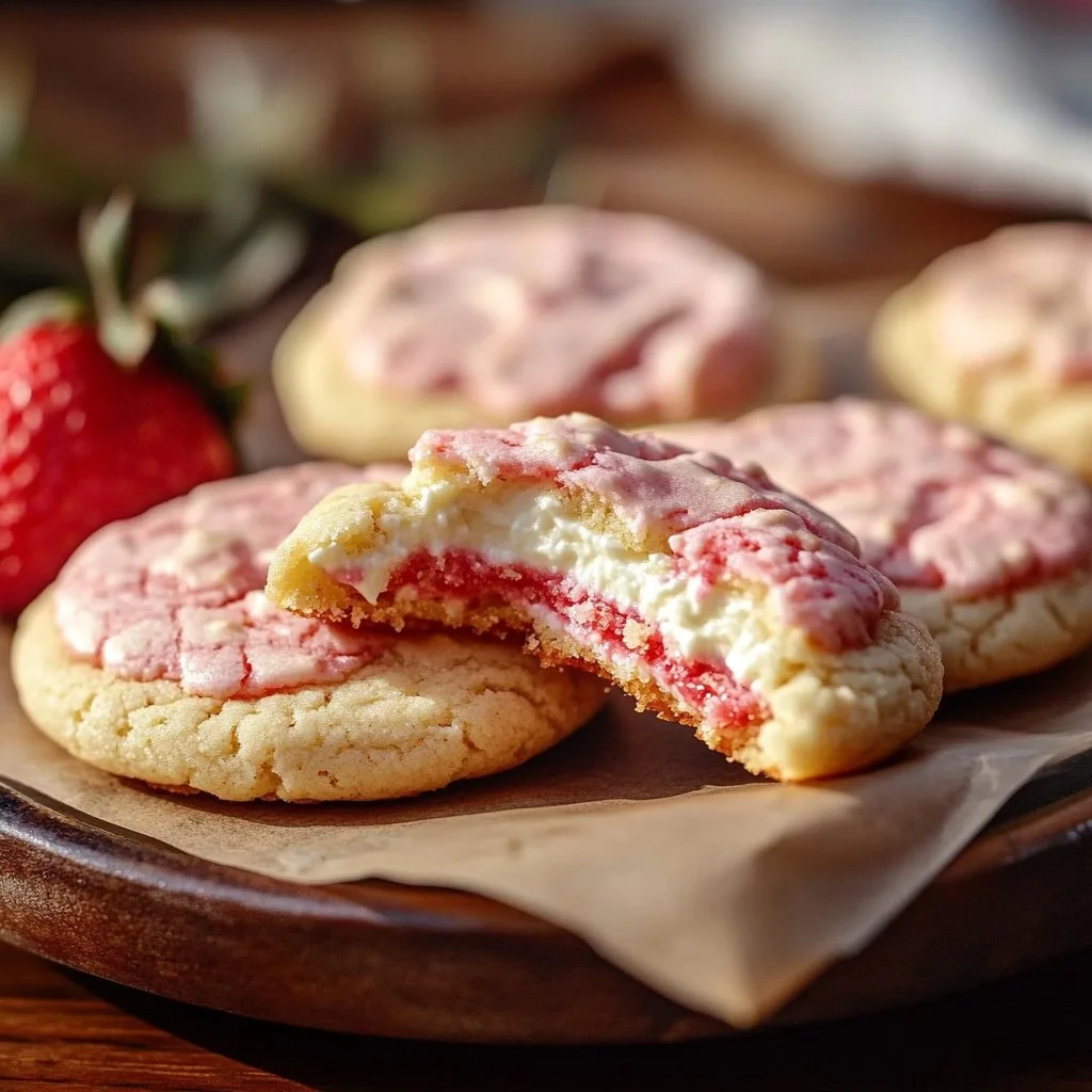 Strawberry Cheesecake Cookies
