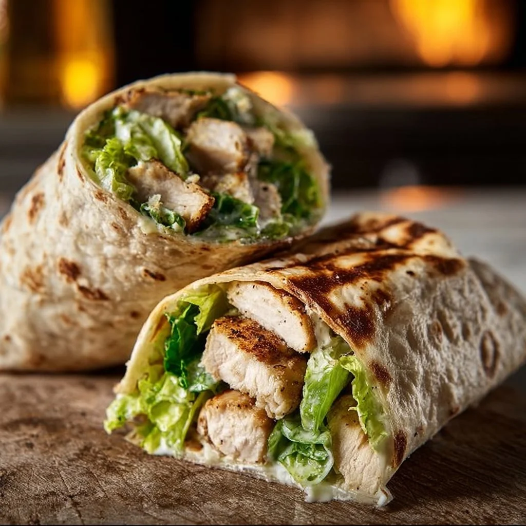 10-Minute Chicken Caesar Wraps