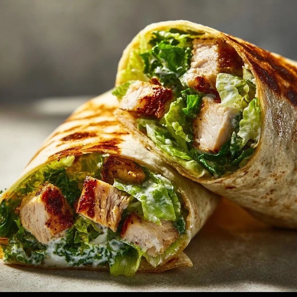 10-Minute Chicken Caesar Wraps