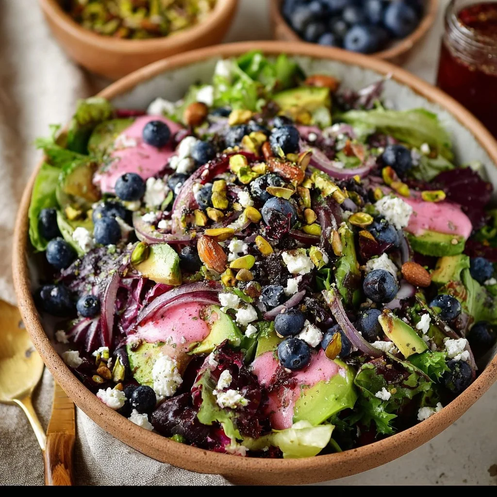 Blueberry Pistachio Spring Salad