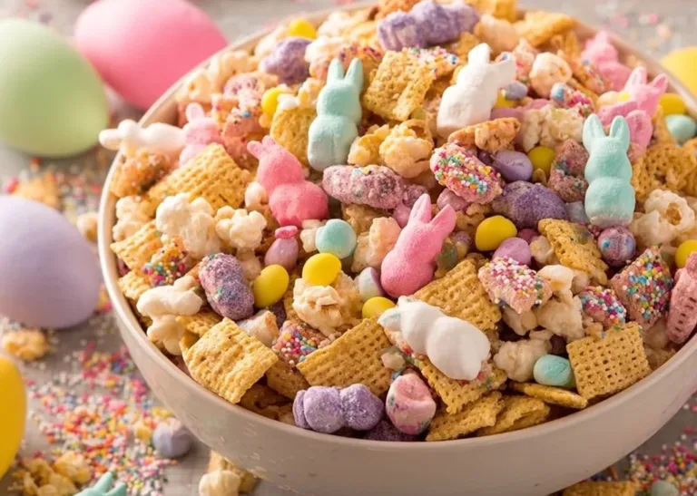 Bunny Bait Trail Mix featuring colorful nuts, dried fruits, and chocolate pieces