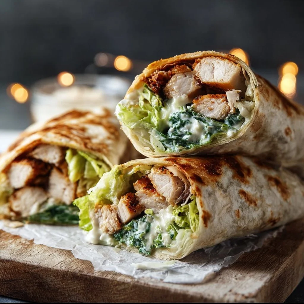 Chicken Caesar Wraps
