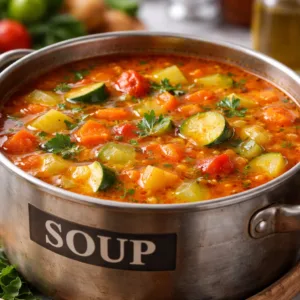 Healthy bariatric pouch reset soup, ideal for weight loss and nutrition.