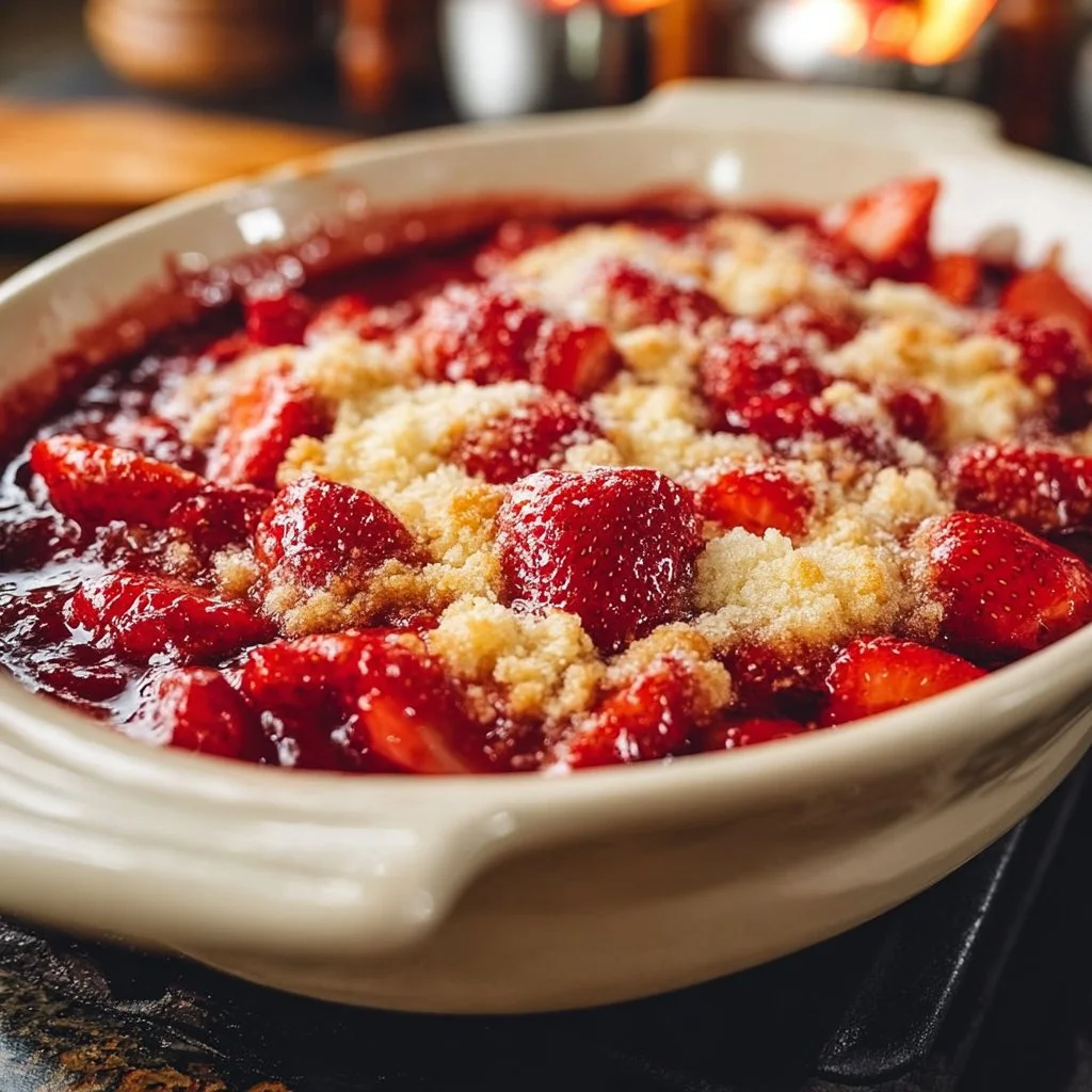 Fresh Strawberry Cobbler