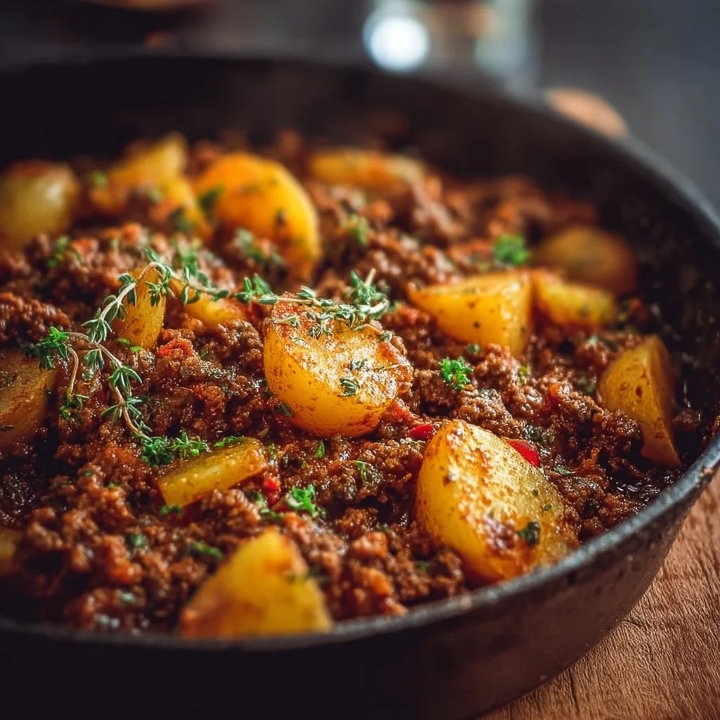 Hearty Ground Beef and Potatoes