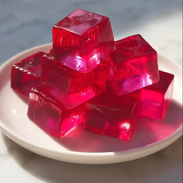 Delicious high protein gelatin dessert served in a bowl with fresh fruits.