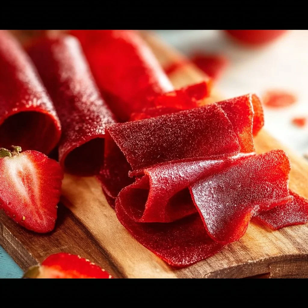 Homemade Strawberry Fruit Roll-Ups