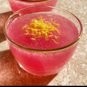 A bowl of colorful homemade sugar-free jello dessert