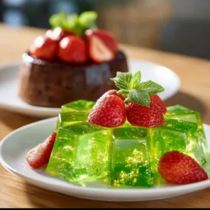 Japanese Jello weight loss recipe served in a bowl.