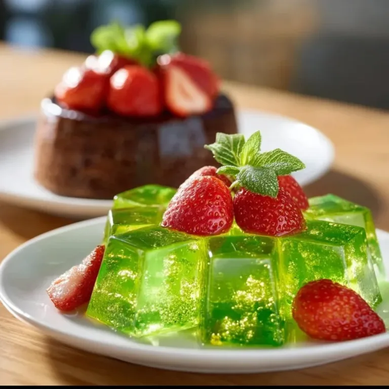 Japanese Jello weight loss recipe served in a bowl.