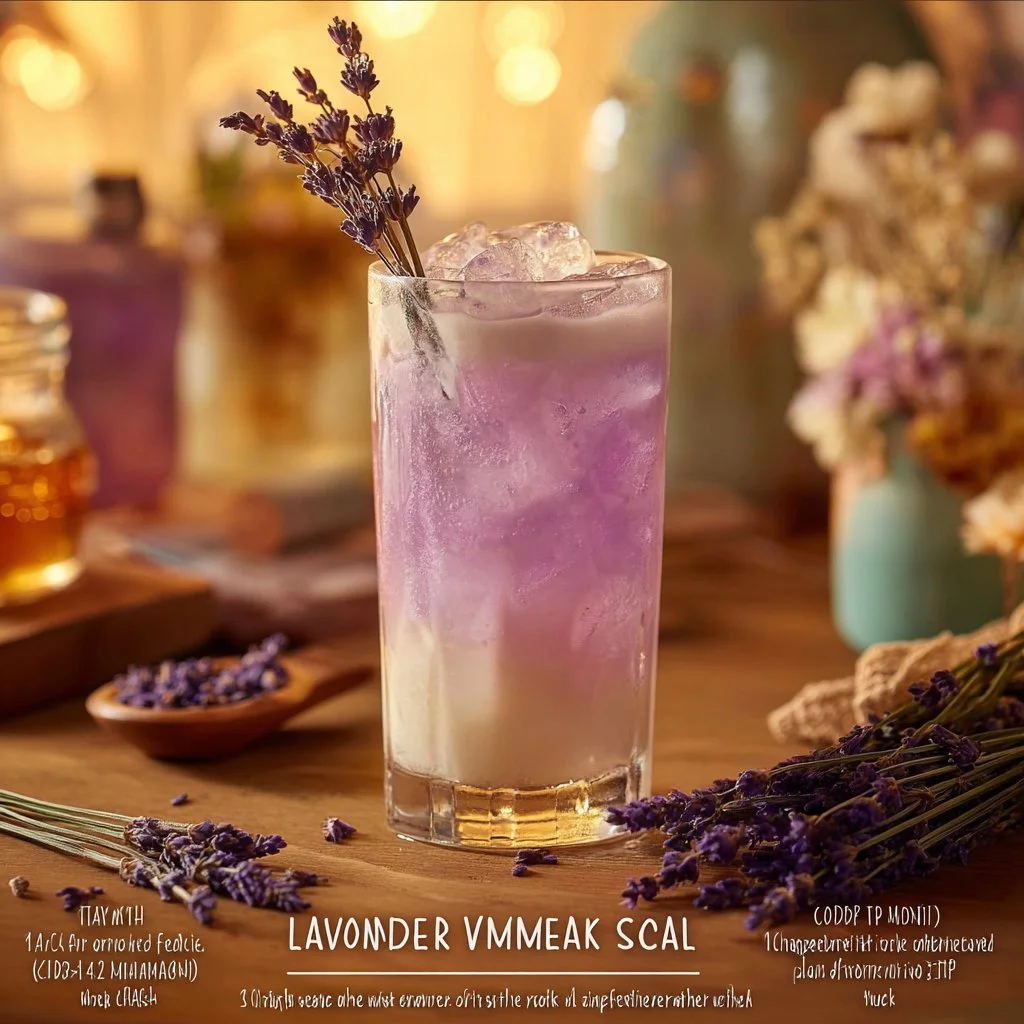 Lavender Vanilla Cream Soda Mocktail