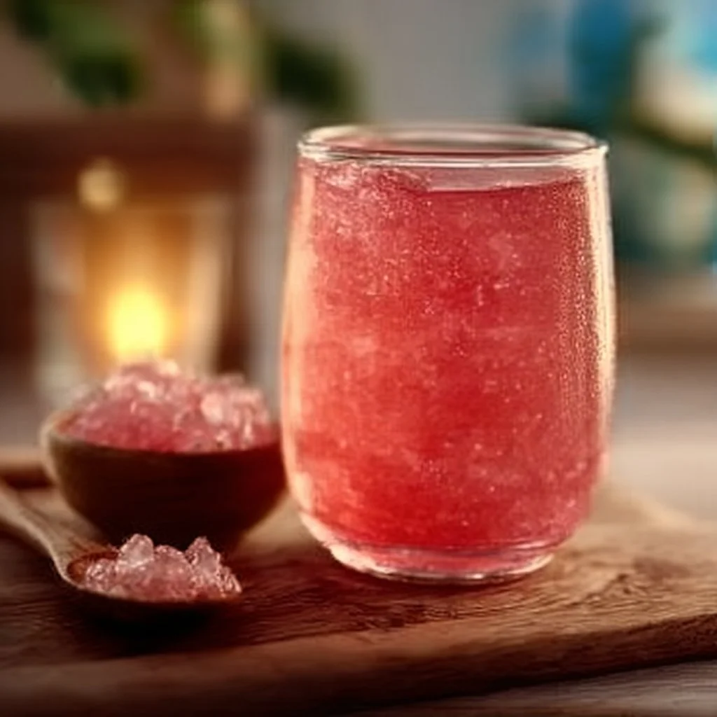Pink Jello Diet Drink