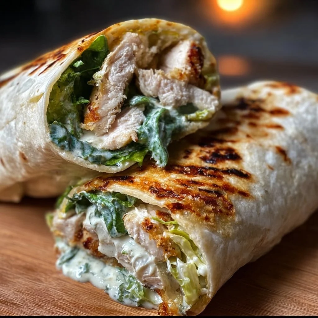 Quick and Easy Chicken Caesar Wraps