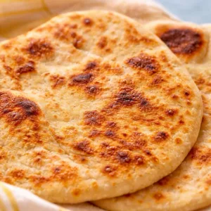 Homemade Greek yogurt flatbread with a tender texture and simple ingredients.