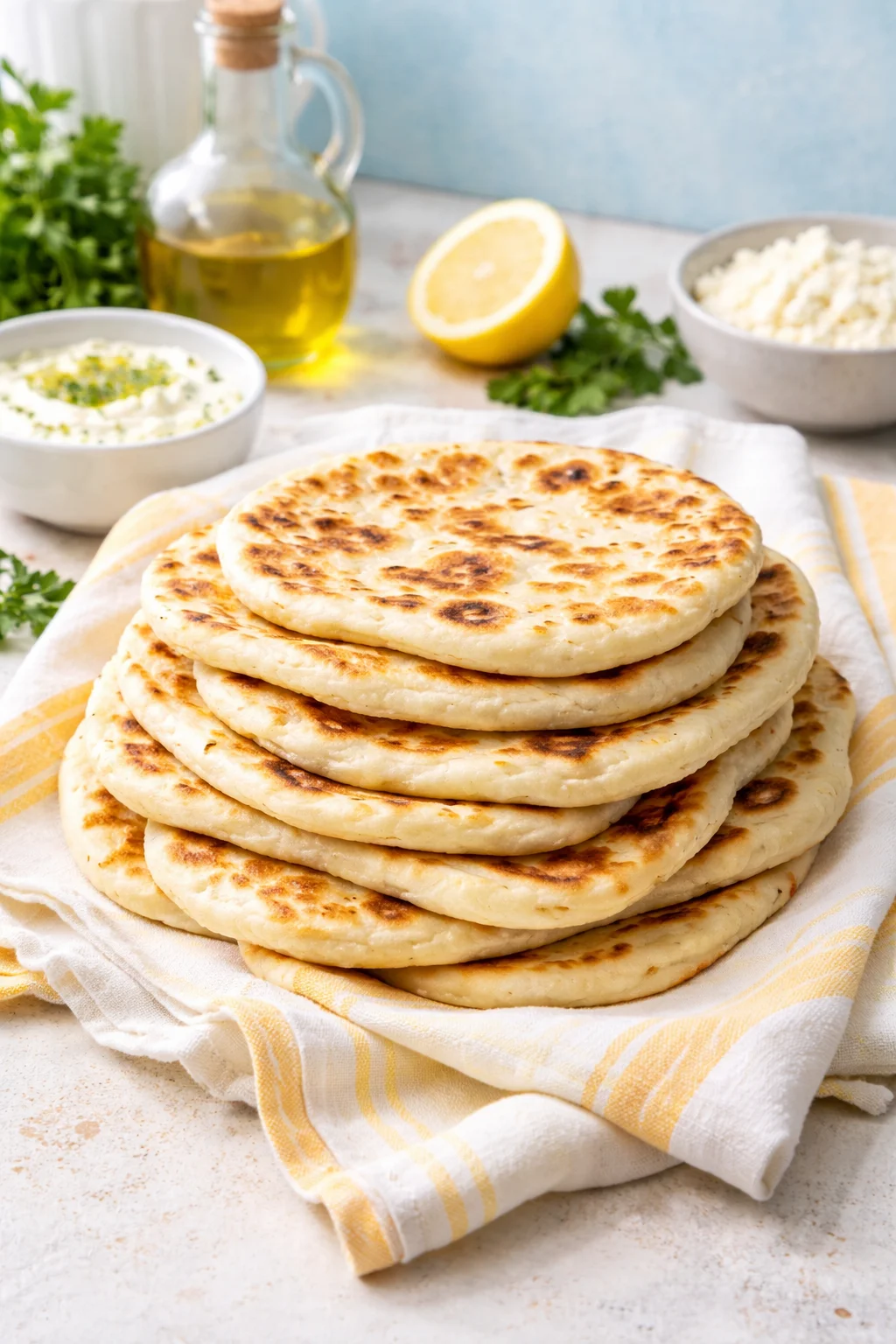 greek yogurt flatbread