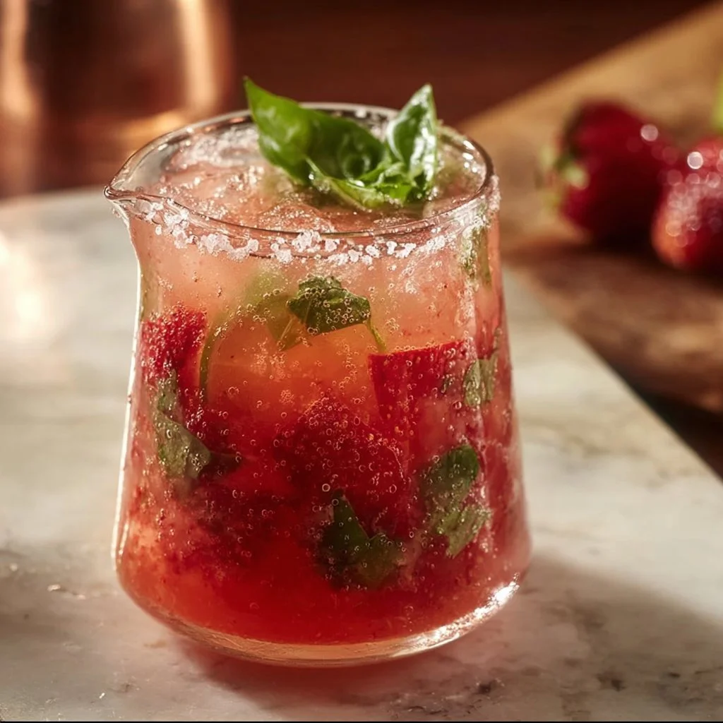Strawberry Basil Margarita