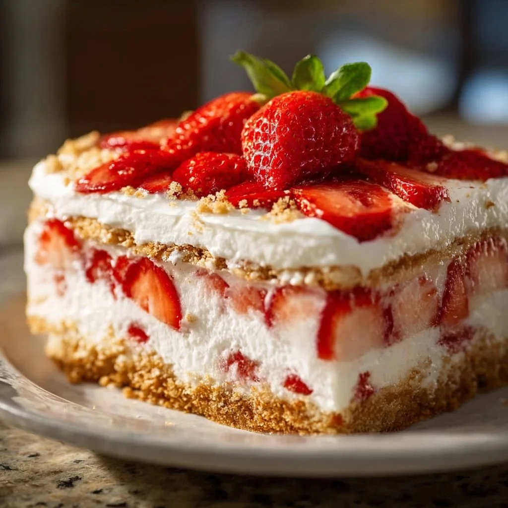 Strawberry Cheesecake Icebox Cake
