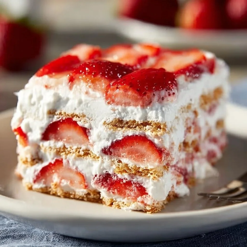 Strawberry Icebox Cake