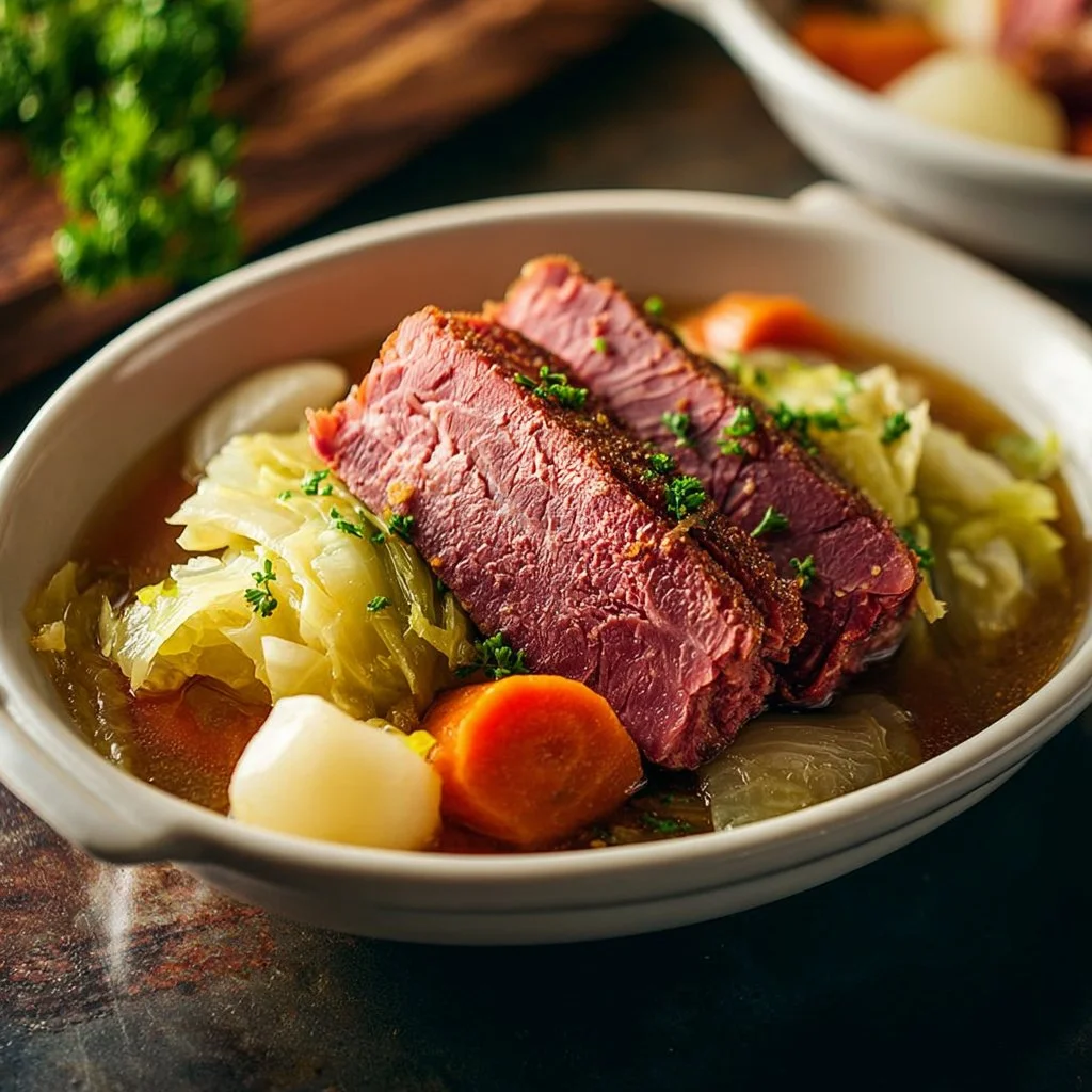 Traditional Irish Corned Beef and Cabbage