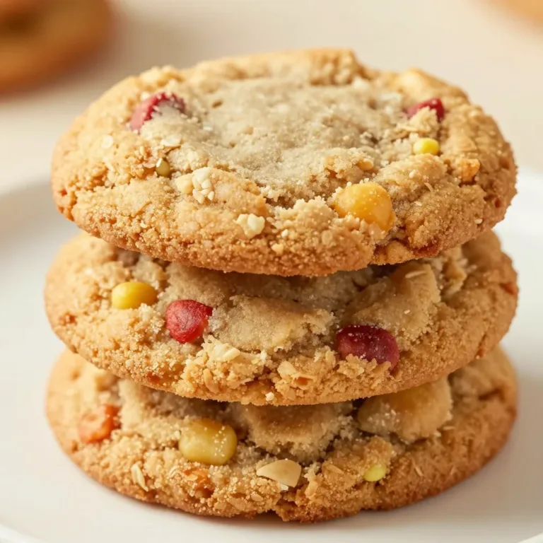 Delicious Brown Sugar Rhubarb Cookies on a rustic wooden table