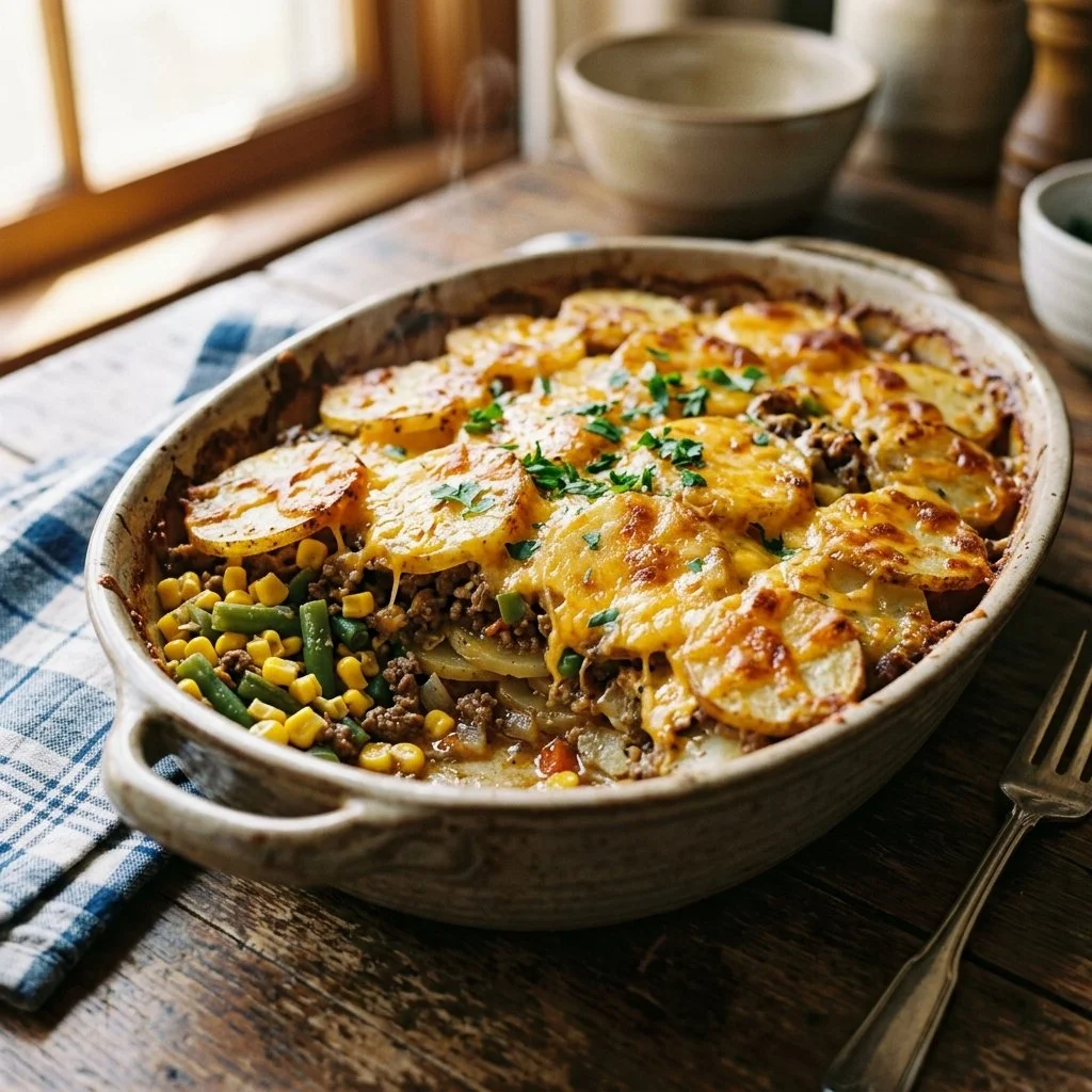 Cowboy Beef & Potato Casserole