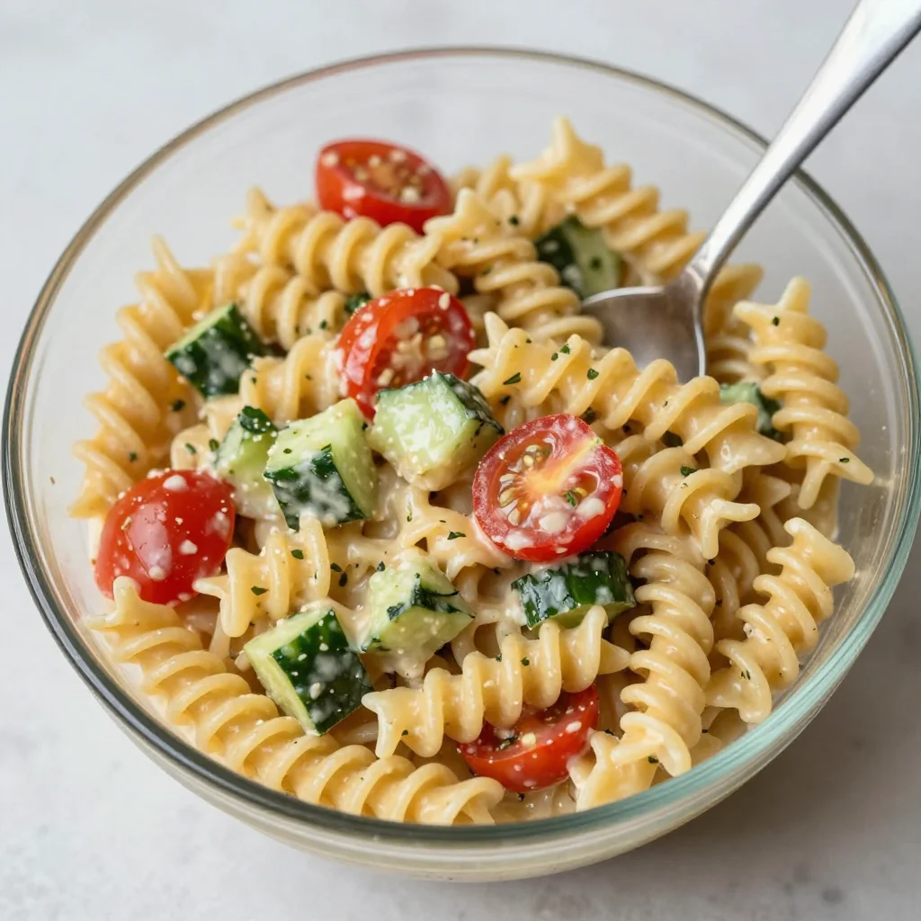 Creamy Pasta Salad Bliss – Your Go-To Summer Side Dish!