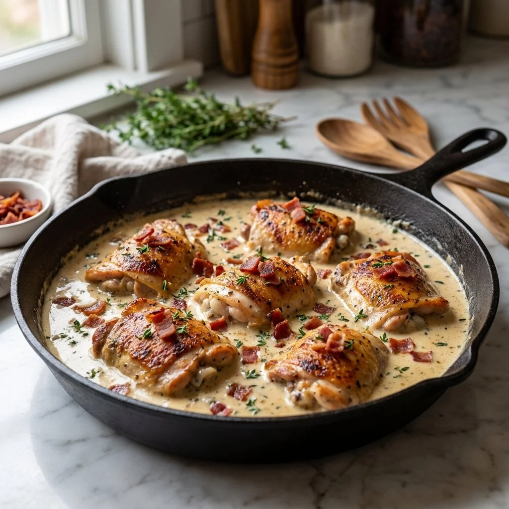 Easy Bacon Thyme Ranch Chicken for Summer Weeknights