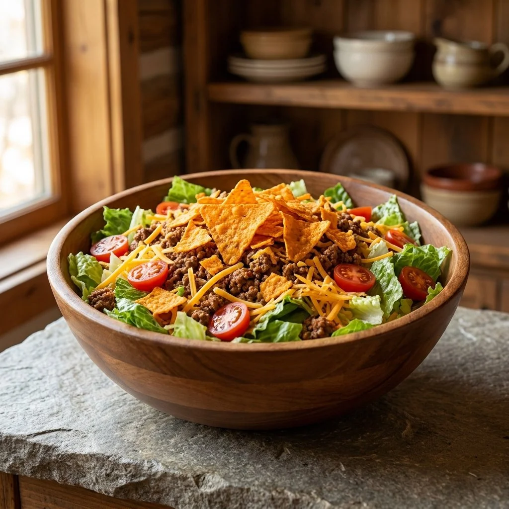 Easy Dorito Taco Salad for Fast Cookout Sides